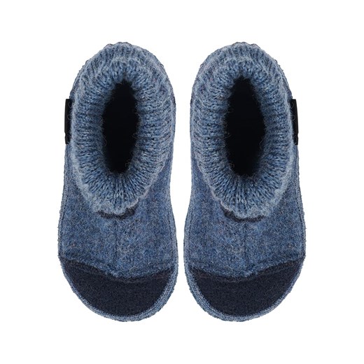 Nanga shoes Kapcie w kolorze niebieskim z włóczki Nanga Shoes 34 promocja Limango Polska