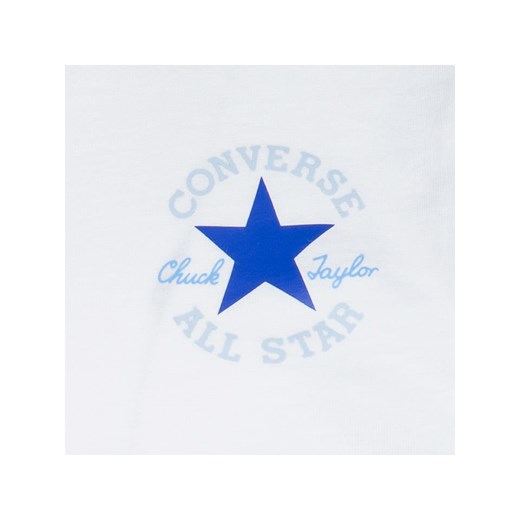 Converse Koszulka w kolorze biało-niebieskim Converse 116 Limango Polska wyprzedaż
