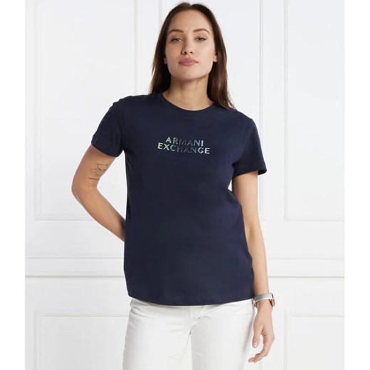 Armani Exchange T-shirt | Regular Fit ze sklepu Gomez Fashion Store w kategorii Bluzki damskie - zdjęcie 167402511