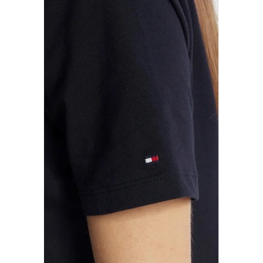 Bluzka damska Tommy Hilfiger czarna z krótkim rękawem