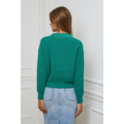 Soft Cashmere Sweter w kolorze zielonym Soft Cashmere 38/40 wyprzedaż Limango Polska