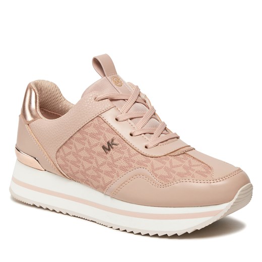 Buty sportowe damskie różowe Michael Kors sneakersy wiosenne sznurowane 