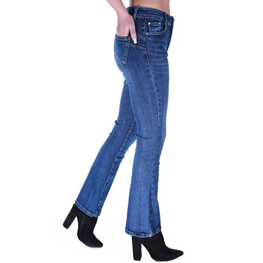 Jeansowe niebieskie spodnie damskie dzwony M'Sara /H UB727 L600/ S Pantofelek24.pl Jacek Włodarczyk