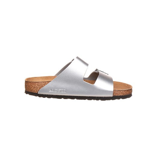 Birkenstock Klapki &quot;Arizona&quot; w kolorze srebrnym 36 okazja Limango Polska