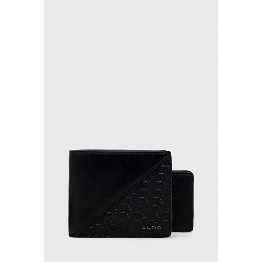 Aldo portfel i etui na karty GLERRADE męski kolor czarny GLERRADE.006 ze sklepu ANSWEAR.com w kategorii Portfele męskie - zdjęcie 167422551