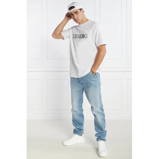 Iceberg t-shirt męski z krótkim rękawem
