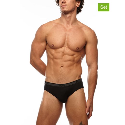 COTONELLA Slipy (2 pary) w kolorze czarnym ze sklepu Limango Polska w kategorii Majtki męskie - zdjęcie 167423941