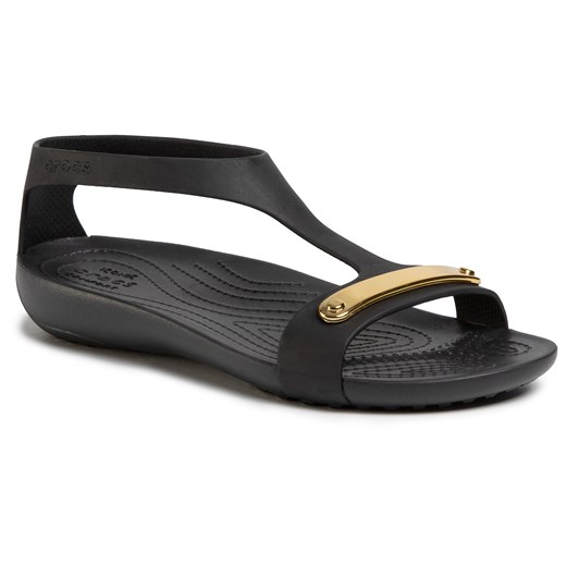 Sandały Crocs Serena Metallic Bar Sdl W 206421 Gold/Black Crocs 42.5 eobuwie.pl