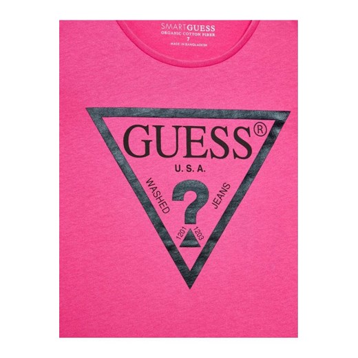 t-shirt dziewczęcy guess j73i56 k8hm0 fuksja Guess Royal Shop