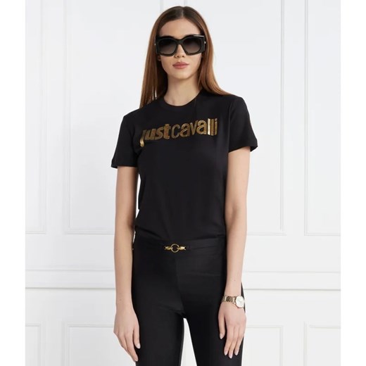 Just Cavalli T-shirt | Regular Fit ze sklepu Gomez Fashion Store w kategorii Bluzki damskie - zdjęcie 167434183