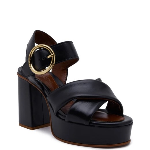 See By Chloé Skórzane sandały na słupku ze sklepu Gomez Fashion Store w kategorii Sandały damskie - zdjęcie 167437982