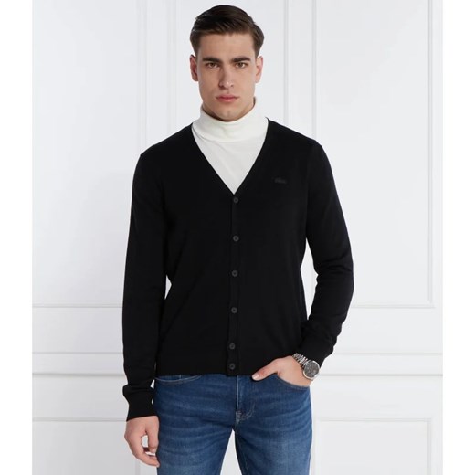 Lacoste Wełniany kardigan | Regular Fit ze sklepu Gomez Fashion Store w kategorii Swetry męskie - zdjęcie 167438011