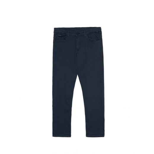 Cropp - Granatowe spodnie regular - granatowy ze sklepu Cropp w kategorii Spodnie męskie - zdjęcie 167441380