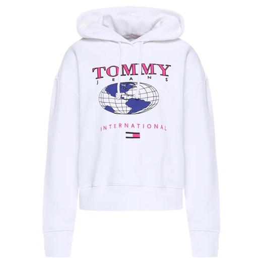 Tommy Jeans Bluza Outdoor DW0DW07663 Biały Loose Fit Tommy Jeans L promocyjna cena MODIVO