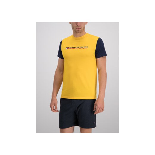 Tommy Sport T-Shirt S20S200103 Żółty Regular Fit Tommy Sport L promocja MODIVO