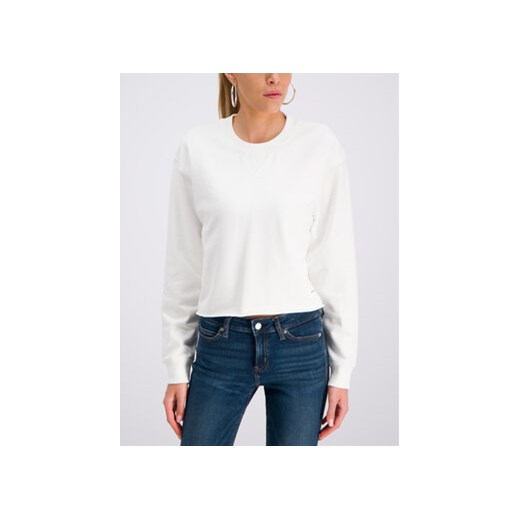 Calvin Klein Jeans Bluza J20J211599 Biały Regular Fit XS okazja MODIVO