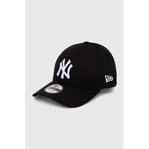 New Era czapka z daszkiem bawełniana kolor czarny ze sklepu PRM w kategorii Czapki z daszkiem damskie - zdjęcie 167449422
