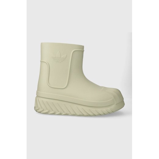 adidas Originals kalosze adiFOM Superstar Boot damskie kolor zielony IE0387 ze sklepu PRM w kategorii Kalosze damskie - zdjęcie 167449444