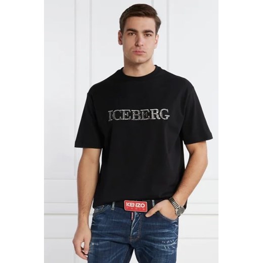 T-shirt męski Iceberg z krótkim rękawem