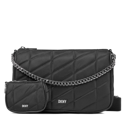 Torebka DKNY Bodhi R34EEB10 Black/Silver ze sklepu eobuwie.pl w kategorii Listonoszki - zdjęcie 167455214