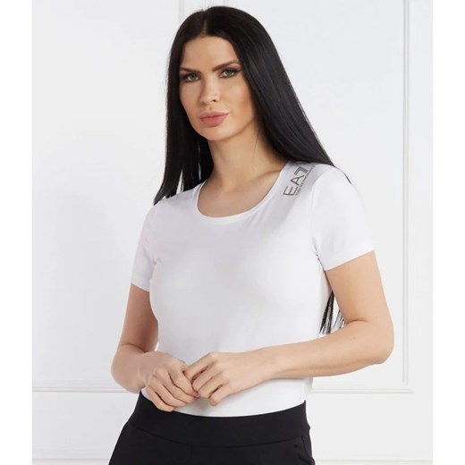 EA7 T-shirt | Regular Fit ze sklepu Gomez Fashion Store w kategorii Bluzki damskie - zdjęcie 167458503