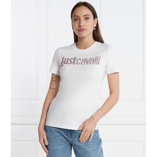 Just Cavalli T-shirt | Regular Fit ze sklepu Gomez Fashion Store w kategorii Bluzki damskie - zdjęcie 167458504