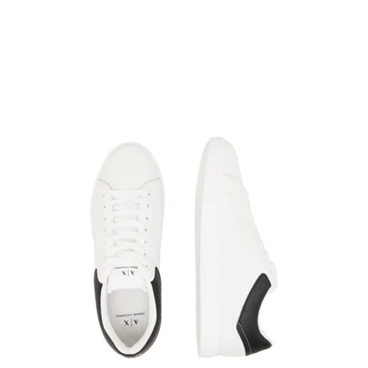 Buty sportowe męskie Armani Exchange z tworzywa sztucznego białe sznurowane 