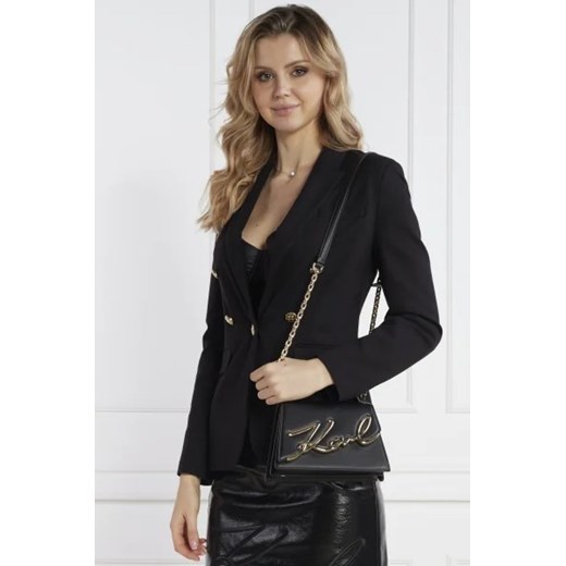 Karl Lagerfeld Skórzana torebka na ramię k/signature 2.0 sm Karl Lagerfeld OS okazja Gomez Fashion Store