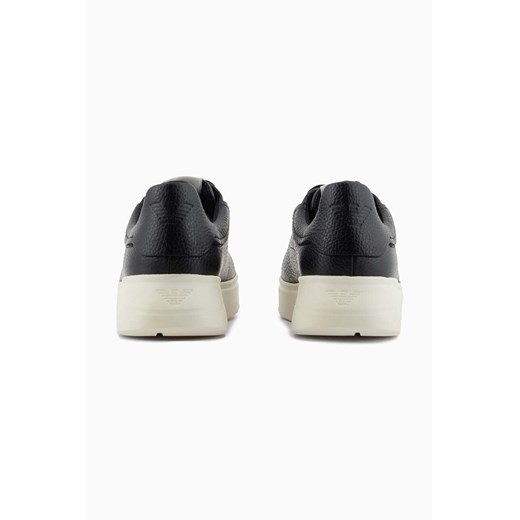 Emporio Armani sneakersy skórzane kolor czarny X3X024 XF768 00002 Emporio Armani 41 ANSWEAR.com