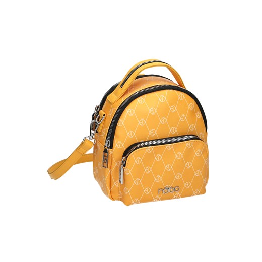 Wielofunkcyjny, żółty plecak z logowanym nadrukiem Nobo One size NOBOBAGS.COM okazyjna cena