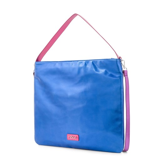 Niebieska torebka na ramię Nobo z różowymi elementami Nobo One size okazja NOBOBAGS.COM