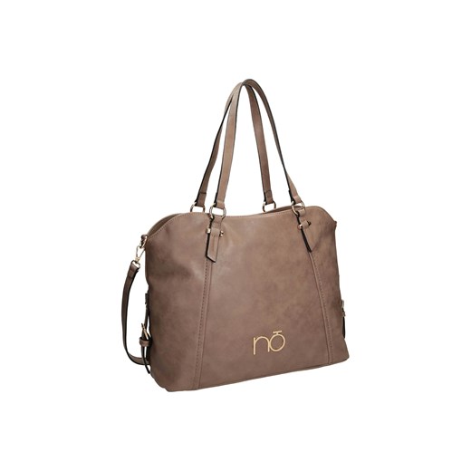 NOBO duża beżowa damska torba shopper Nobo One size promocyjna cena NOBOBAGS.COM