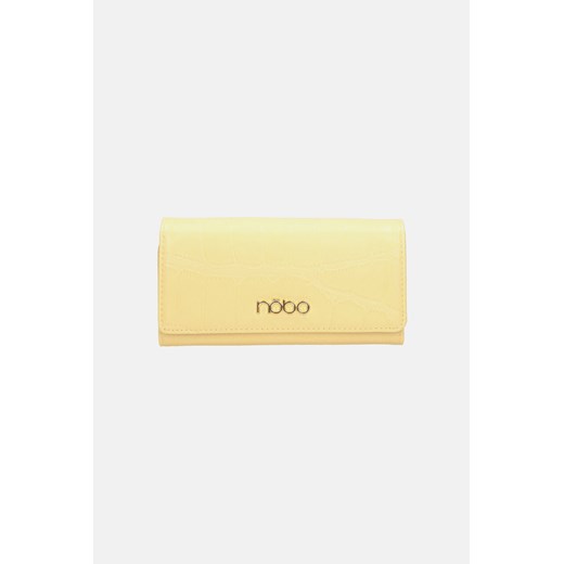 Żółty portfel Nobo z motywem skóry krokodyla Nobo One size okazja NOBOBAGS.COM