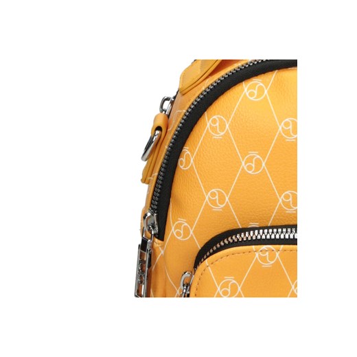 Wielofunkcyjny, żółty plecak z logowanym nadrukiem Nobo One size wyprzedaż NOBOBAGS.COM