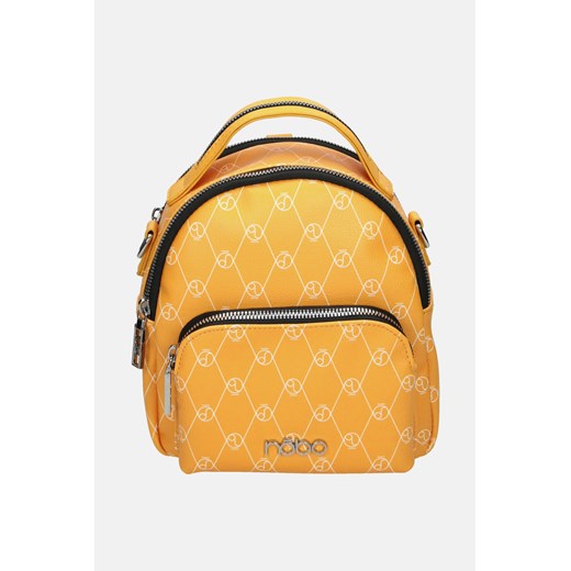 Wielofunkcyjny, żółty plecak z logowanym nadrukiem Nobo One size NOBOBAGS.COM promocyjna cena