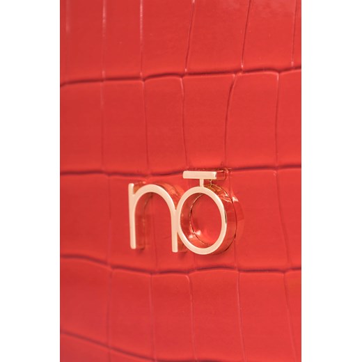 Czerwona, półokrągła listonoszka Nobo lakierowane croco Nobo One size okazja NOBOBAGS.COM