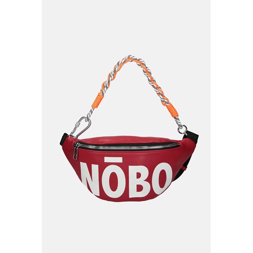 Czerwona nerka Nobo z dużym logowanym nadrukiem Nobo One size promocja NOBOBAGS.COM