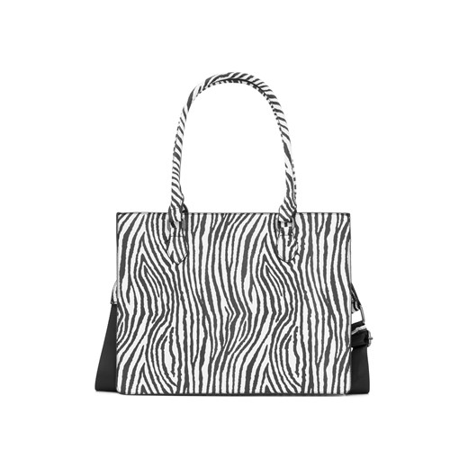 Duża shopperka Nobo z motywem zebry, czarno-biała Nobo One size promocja NOBOBAGS.COM