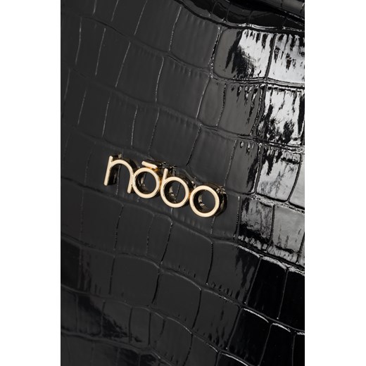 Plecak Nobo na łańcuszku lakierowane croco czarny Nobo One size promocja NOBOBAGS.COM