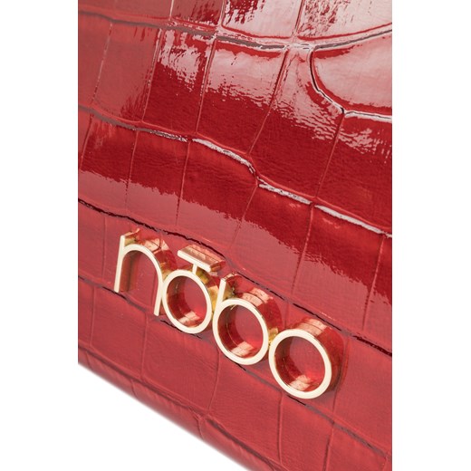 Listonoszka z łańcuchem Nobo lakierowane croco czerwona Nobo One size wyprzedaż NOBOBAGS.COM