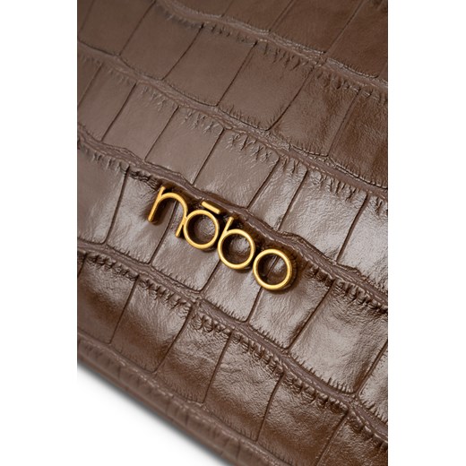 Minimalistyczna listonoszka Nobo croco brązowa Nobo One size okazja NOBOBAGS.COM