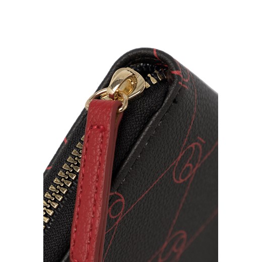 Mały portfel Nobo z monogramem czarno-czerwony Nobo One size promocja NOBOBAGS.COM
