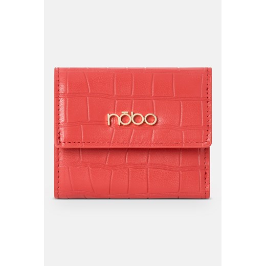 Mały portfel z klapką Nobo croco czerwony Nobo One size okazyjna cena NOBOBAGS.COM
