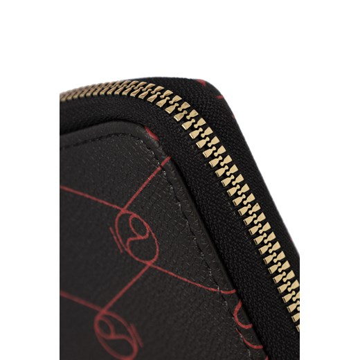 Mały portfel Nobo z monogramem czarno-czerwony Nobo One size wyprzedaż NOBOBAGS.COM