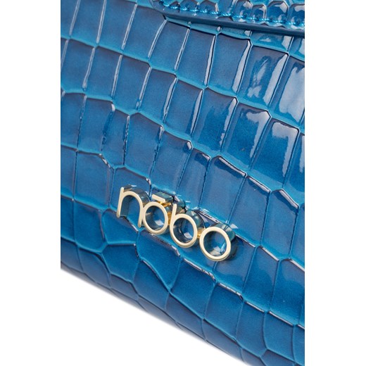 Torebka do ręki Nobo lakierowane croco niebieska Nobo One size okazja NOBOBAGS.COM
