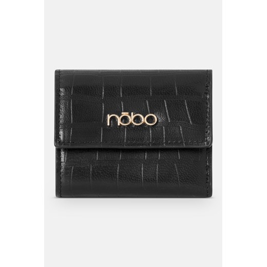 Mały portfel z klapką Nobo croco czarny Nobo One size okazja NOBOBAGS.COM