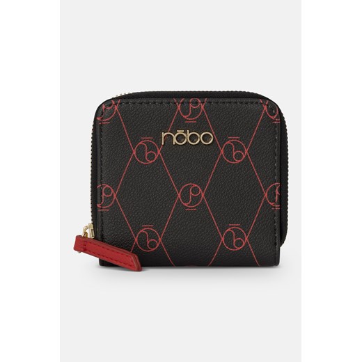 Mały portfel Nobo z monogramem czarno-czerwony Nobo One size NOBOBAGS.COM okazja