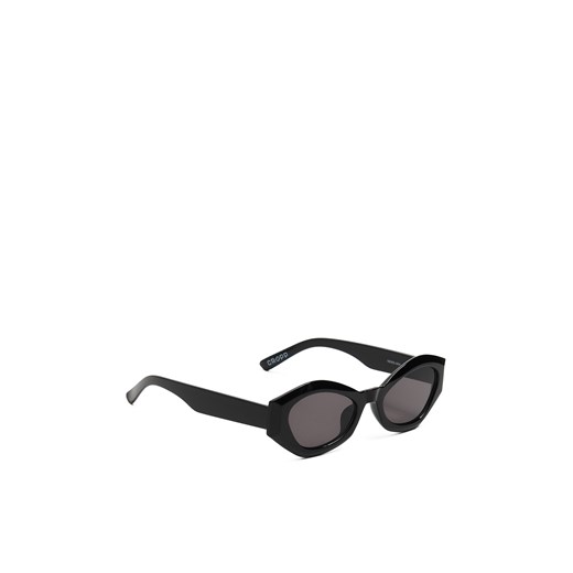 Cropp - Czarne okulary przeciwsloneczne cat eye - czarny Cropp Uniwersalny okazja Cropp