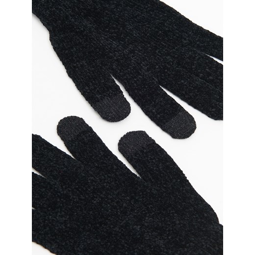 Cropp - Rękawiczki z funkcją Touchscreen - czarny Cropp Uniwersalny Cropp