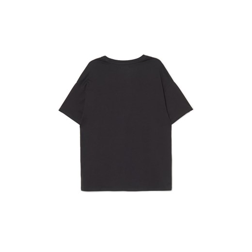 Cropp - Czarny t-shirt z motywem mangi - czarny Cropp L Cropp